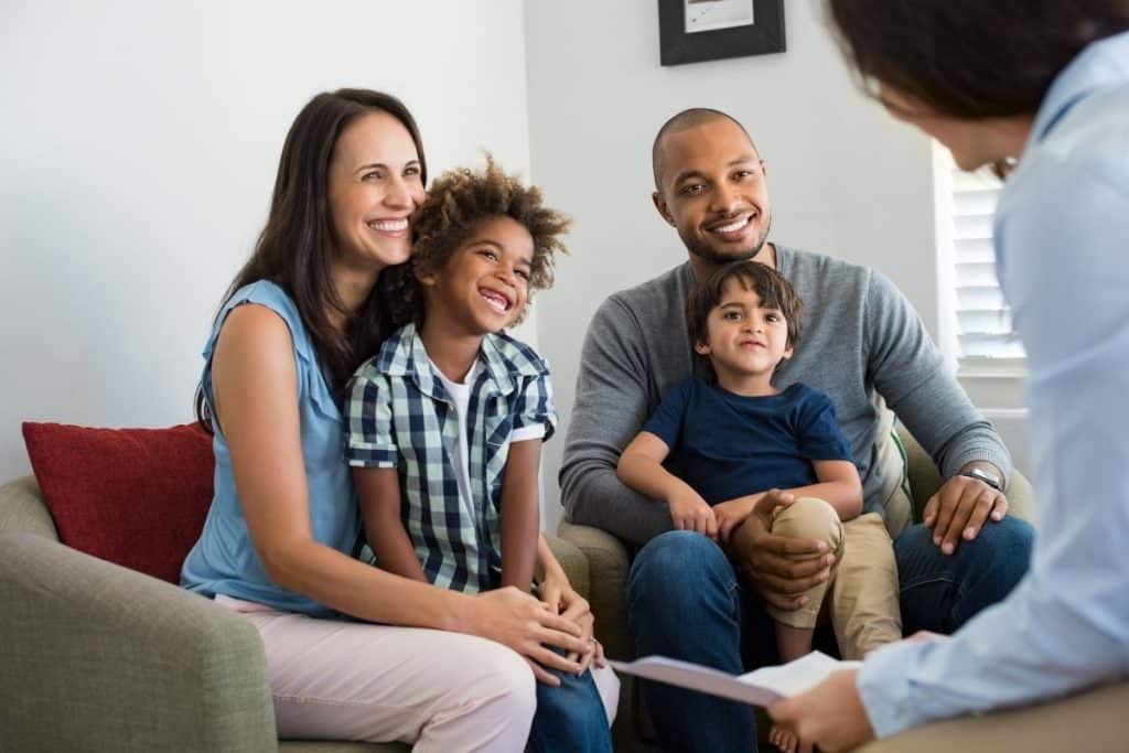 Parents meeting a vetted nanny during an Elite Nanny League consultation