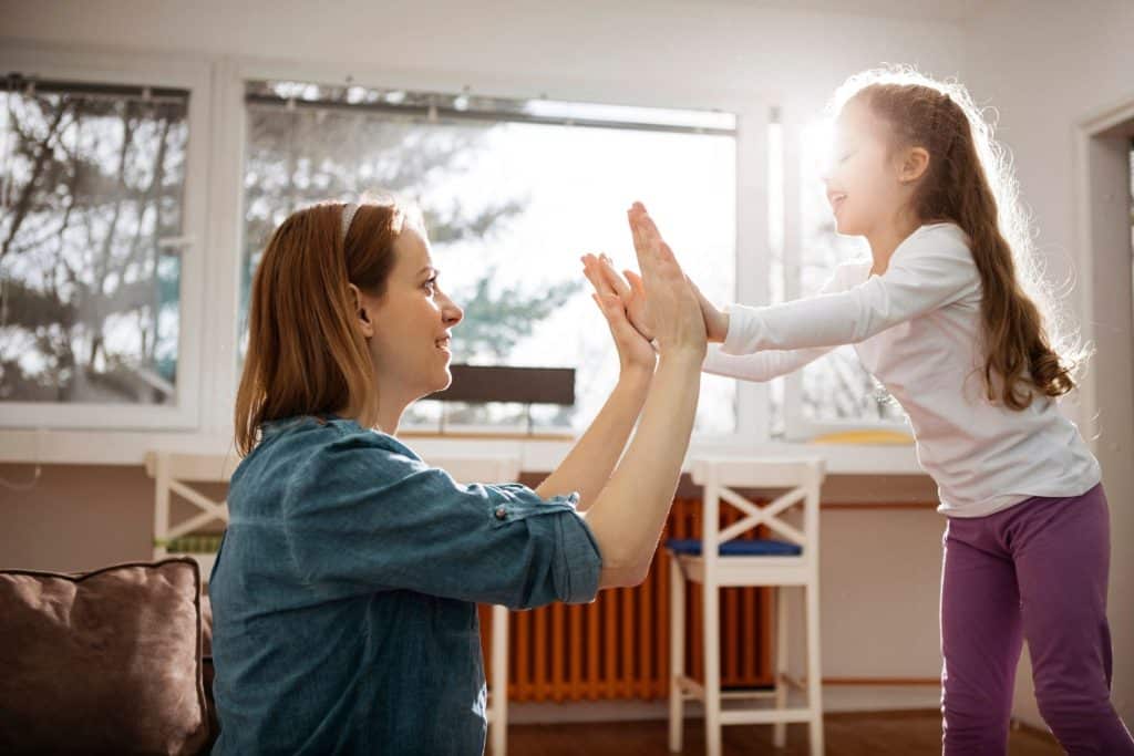 Child bonding with a long-term nanny in Houston