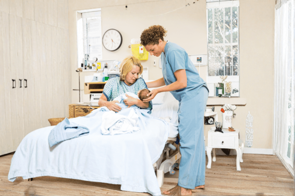 Elite Newborn Care Specialist supporting a Texas family with overnight newborn care and routine setting.