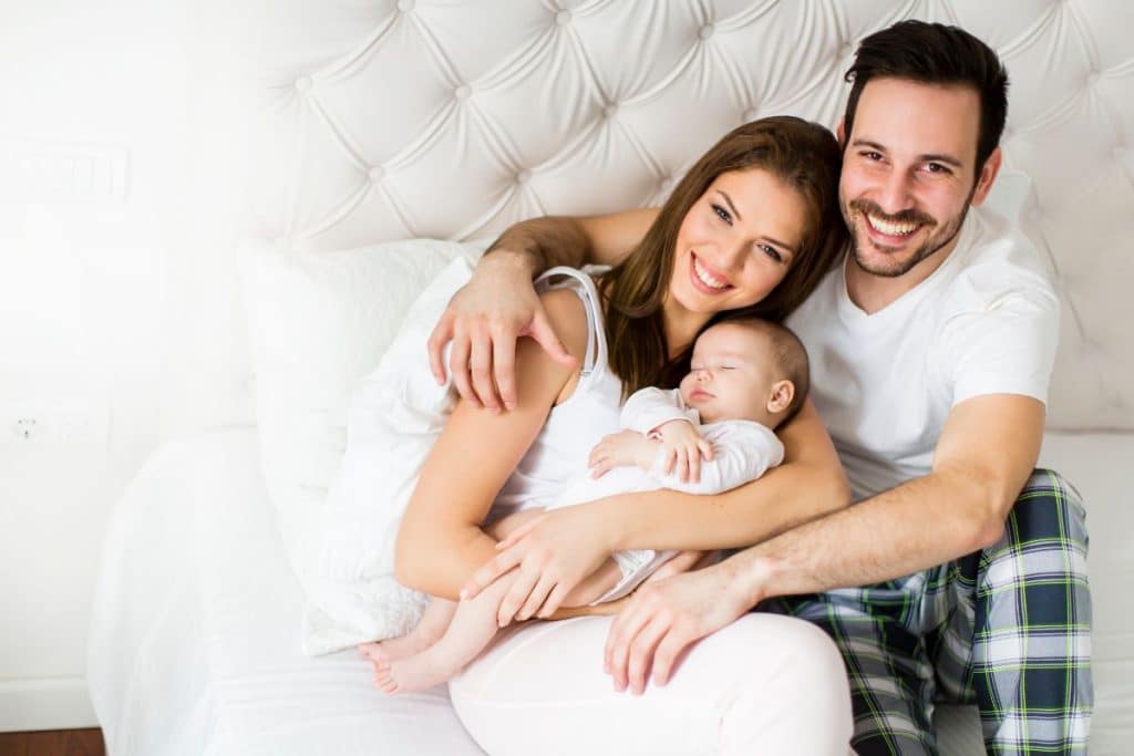 Texas family at home receiving newborn care support