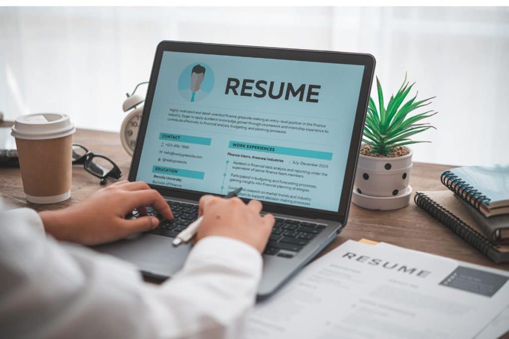 Parent reviewing nanny resume and childcare experience