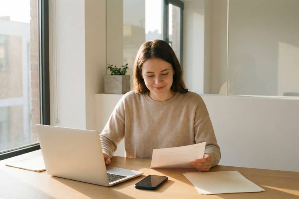 Recruiter reviewing nanny applications and conducting background checks on candidates