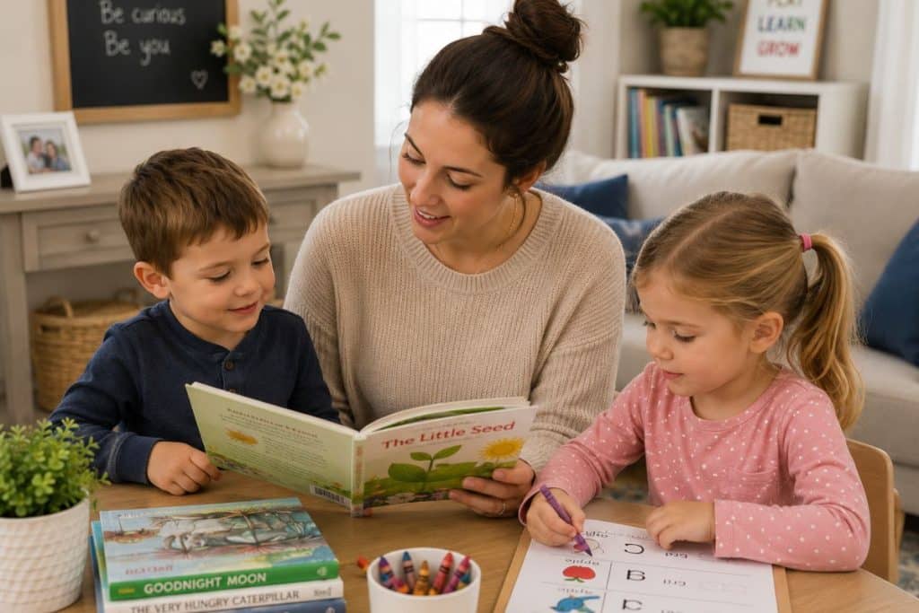 Professional nanny providing consistent childcare through a guaranteed hours agreement.