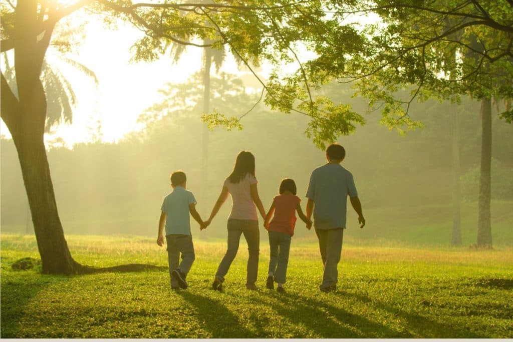 Houston family with their trusted professional nanny