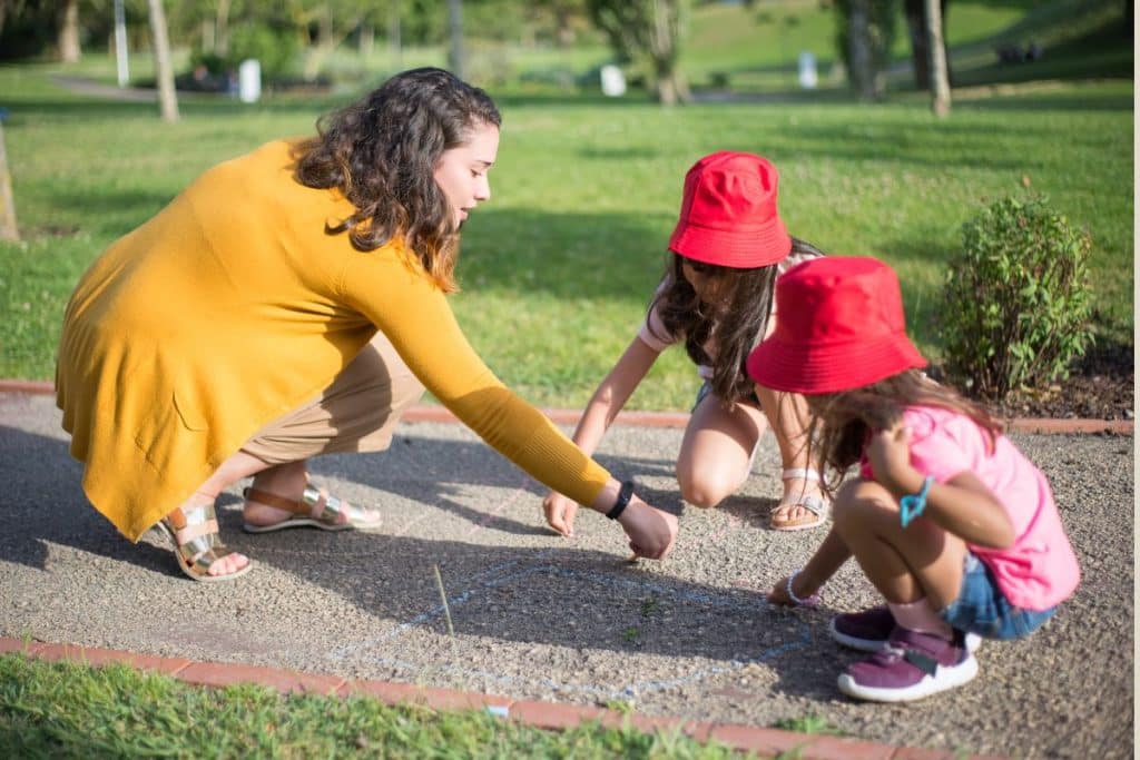 Family enjoying a long-term relationship with their trusted nanny